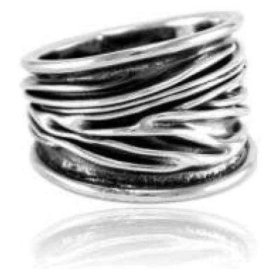 pakilia Silber Ring Wellen Fair-Trade und handmade