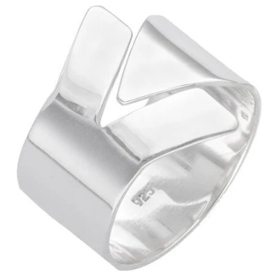 pakilia Silber Ring außergewöhnliche Form Fair-Trade und handmade