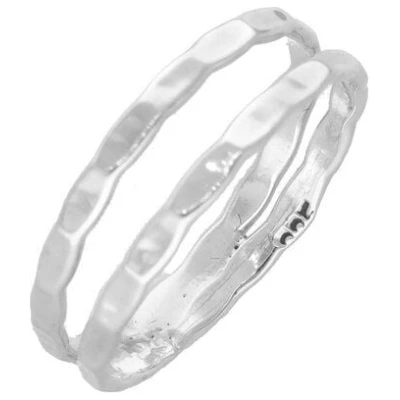 pakilia Silber Ring doppel Fair-Trade und handmade