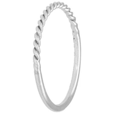 pakilia Silber Ring gedreht Fair-Trade und handmade