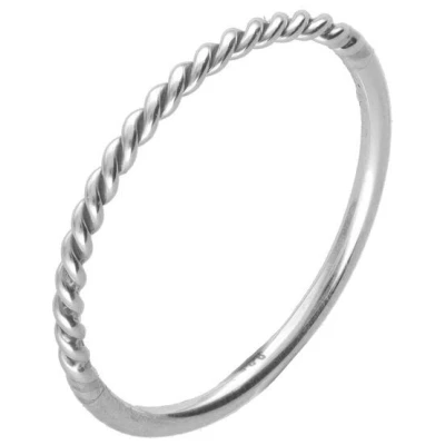 pakilia Silber Ring gedreht Fair-Trade und handmade