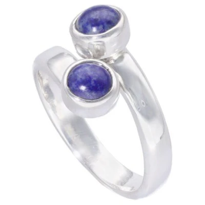 pakilia Silber Ring großenverstellbar Lapislazuli-stein Fair-Trade und handmade