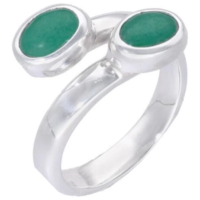 pakilia Silber Ring großenverstellbar Malachit-stein Fair-Trade und handmade