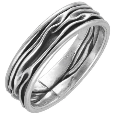 pakilia Silber Ring schmale Wellen Fair-Trade und handmade