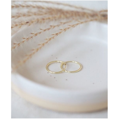 pikfine vergoldete Creolen // 17,5 mm