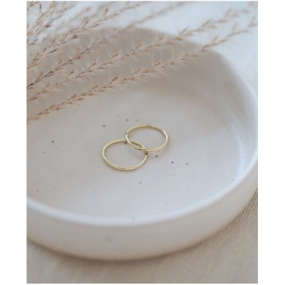 pikfine vergoldete Creolen // 17,5 mm