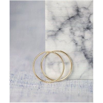 pikfine vergoldete Creolen // 32 mm