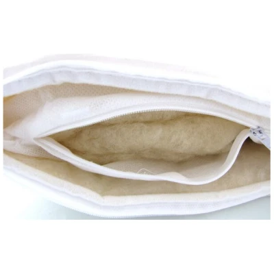 purnatour Merino-Schurwolle Kopfkissen Bio kbA, kbT Kissen 80x80