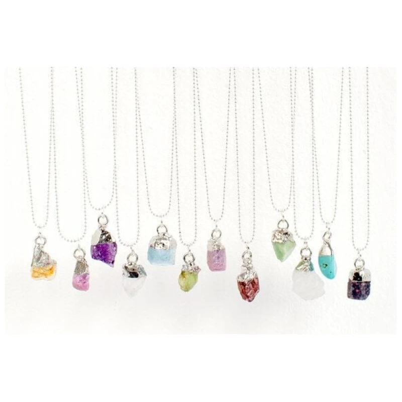 renna deluxe Geburtsstein Kette Silber