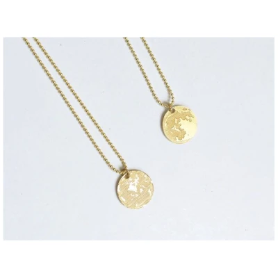 renna deluxe Mond Kette Gold - beidseitiges Motiv