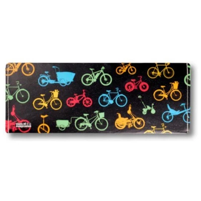 roots of compassion Portemonnaie vegan mit Fahrrad-Design - Wallet aus Tyvek, Geldbörse lederfrei