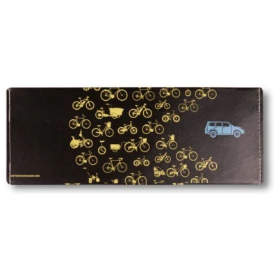 roots of compassion Portemonnaie vegan mit Fahrrad-Design - Wallet aus Tyvek, Geldbörse lederfrei, Fahrräder, critical mass