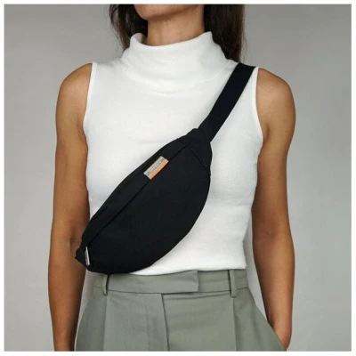 seasara Bauchtasche Canvas aus Bio-Baumwolle/Hanf | Hip Bag Gürteltasche Bumbag