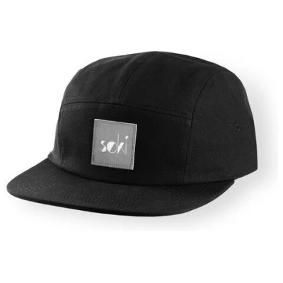 soki 5-Panel Cap aus Bio-Baumwolle schwarz