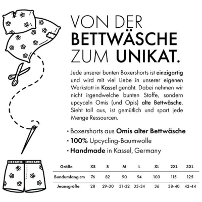soki SURPRISE Boxershorts aus Omi's alter Bettwäsche Weiß