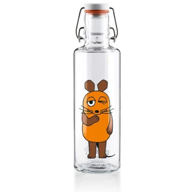soulbottles soulbottle · Trinkflasche aus Glas · Sendung mit der Maus · auslaufsicher