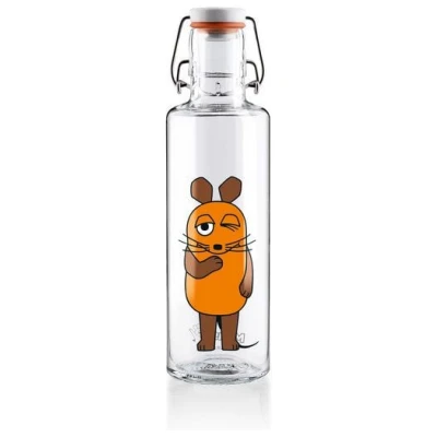 soulbottles soulbottle · Trinkflasche aus Glas · Sendung mit der Maus · auslaufsicher