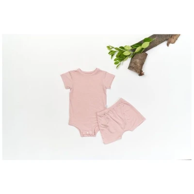 tetoi-vienna TENCEL kurzarm Body und kurze Hose Baby Set "Waldbad"