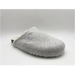thies 1856 Damen vegan Clog Biologisch Bio Hellgrau