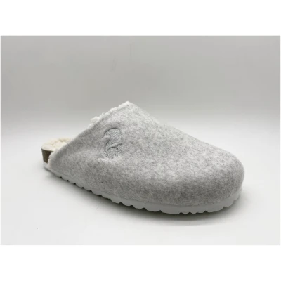 thies 1856 Damen vegan Clog Biologisch Bio Hellgrau