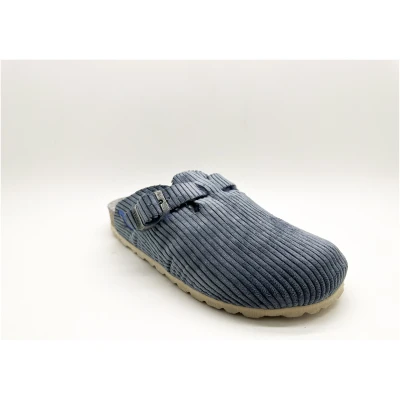thies 1856 Damen vegan Clog Eco Cord Asphalt Blau