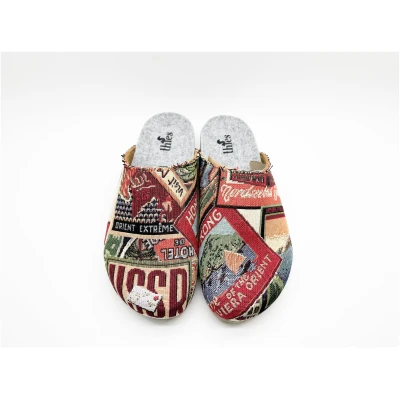 thies 1856 Damen vegan Clog Eco World Travel Grau