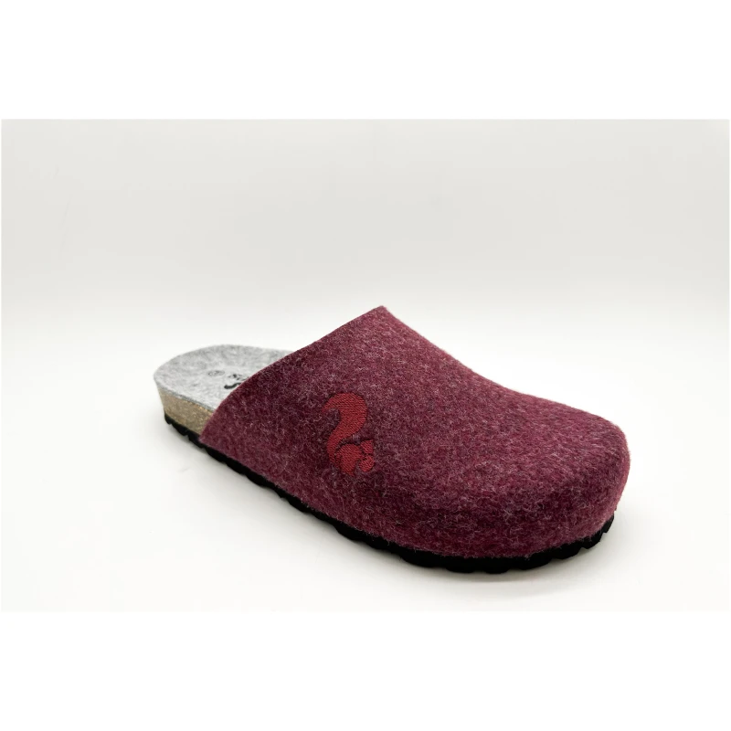 thies 1856 Damen vegan Clogs Recycled Pet Bio Vino Rot