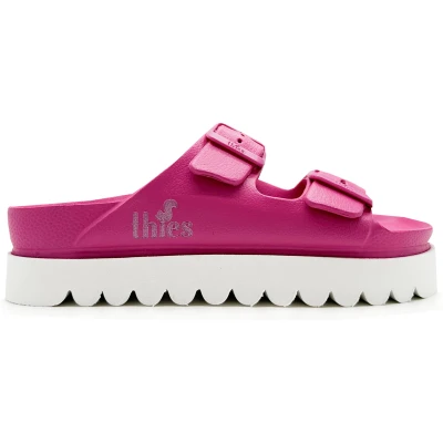 thies 1856 Damen vegan Plateau Sandale Ecofoam Orchid Pink