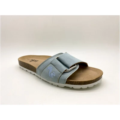 thies 1856 Damen vegan Sandalen Eco Bio Hug Himmelblau
