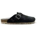 thies 1856 Herren vegan Clog Eco Cord Smoke Schwarz