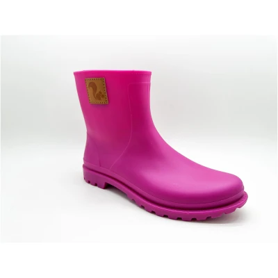 thies Damen vegan Regenstiefel 100% Wasserdicht Biologisch Abbaubar Orchidee Rosa