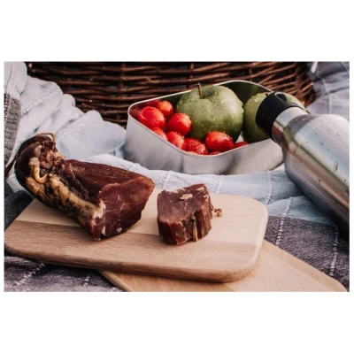 tindobo Lunchbox Premium "Waldpicknick" | Edelstahl | Buchenholz