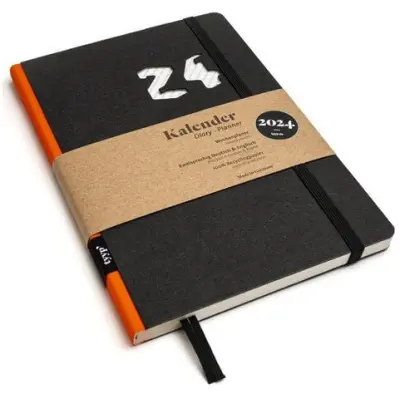 tyyp Nachhaltiger Taschenkalender 2024 (Schwarz)