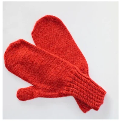 verdonna Handgestrickte Fäustlinge aus reiner Babyalpakawolle
