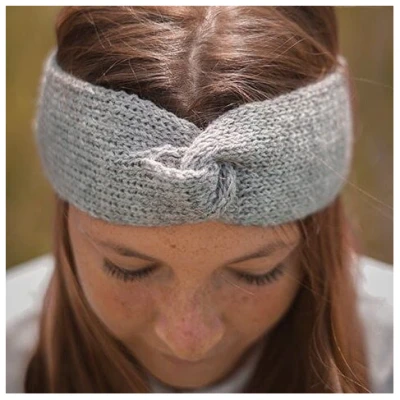 verdonna Handgestricktes Stirnband aus reiner Alpakawolle