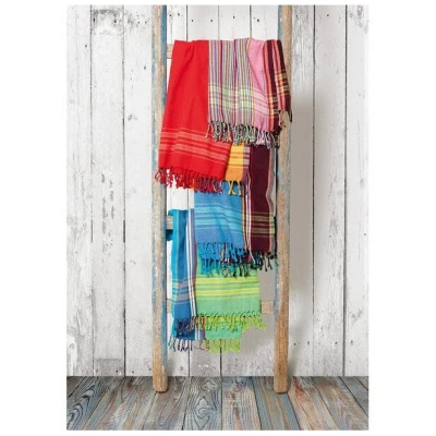 weltPartner Baumwolltuch, Strandtuch, Sarong "Kikoi"