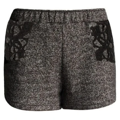 woodlike SPECKLED Sweat Shorts - schwarz meliert