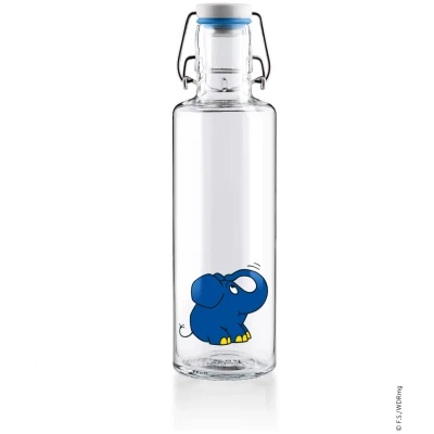 0,6L Soulbottle Glasflasche - Der Elefant