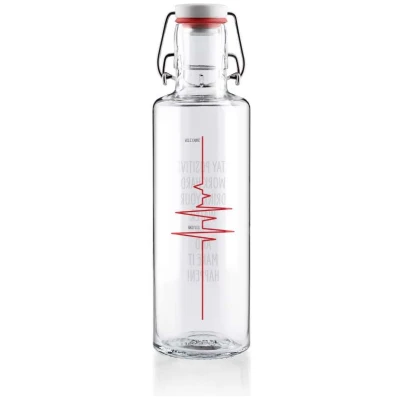 0,6L Soulbottle Glasflasche - make it happen