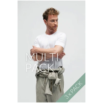 3er Pack Slim Fit T-Shirt Bio Baumwolle, Baumwolle