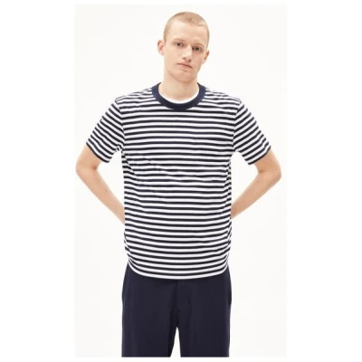 ARMEDANGELS MAARKOS POCKET STRIPES - Herren T-Shirt aus Bio-Baumwolle
