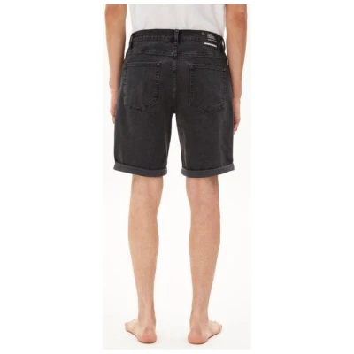 ARMEDANGELS NAAIL BLACK DNM - Herren Denim Shorts aus Bio-Baumwoll Mix