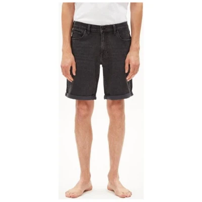ARMEDANGELS NAAIL BLACK DNM - Herren Denim Shorts aus Bio-Baumwoll Mix