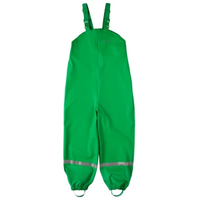 BMS Kinder Buddelhose Regenhose mit Latz Räuberwald SoftSkin grün Gr.80