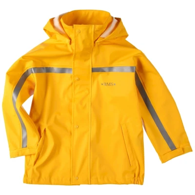 BMS Kinder Buddeljacke und Regenjacke Räuberwald SoftSkin gelb Gr.80