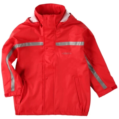 BMS Kinder Buddeljacke und Regenjacke Räuberwald SoftSkin rot Gr.80