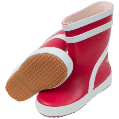 BMS Kinder Gummistiefel Naturkautschuk rot Gr.23