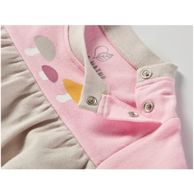 Baby Kleid Langarm Bio-Baumwolle Pilzfreunde Gr.50/56