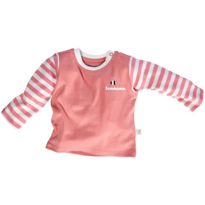 Baby Langarmshirt Bio-Baumwolle rosa Gr.50/56