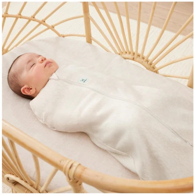 Baby Puck- und Schlafsack "ergoCocoon" oatmeal marle Gr. 0-3 Monate